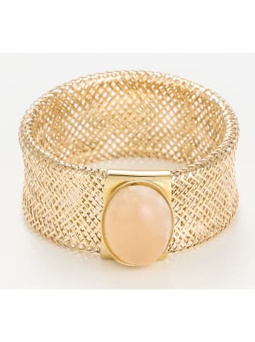 OR ÉCLAT Gold-Ring "Quartz rose flamboyant" mit Quarz