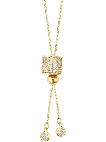 Steel_Art Vergulde ketting met sierelement - (L)47 cm