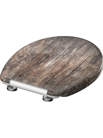 Schütte Wolnoopadająca deska WC "Old wood" w kolorze jasnobrązowym