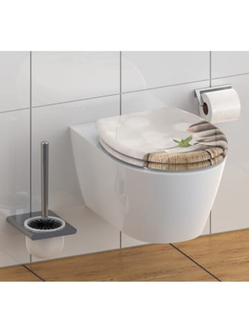 Schütte Toiletbril met softclose "Stone pyramid" beige
