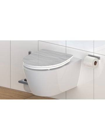 Schütte WC-Sitz mit Absenkautomatik "White wave" in Weiß