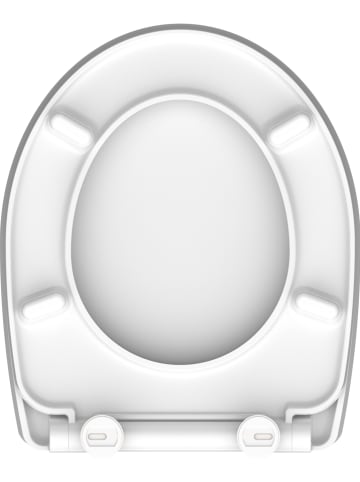 Schütte Toiletbril met softclose "White wave" wit