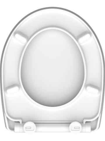 Schütte WC-Sitz mit Absenkautomatik "Round dips" in Grau