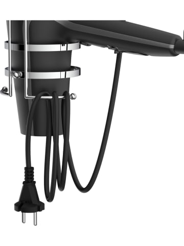 Schütte Haartrockner-Halter in Chrom - (B)11 x (H)10 x (T)15 cm
