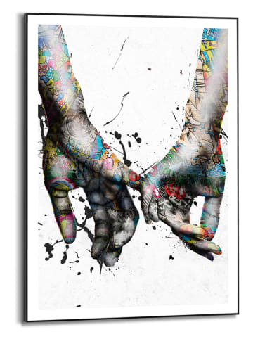 Orangewallz Gerahmter Kunstdruck "Loving Coloured Hands"