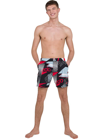 Speedo Zwemshort "Paradise" zwart/rood