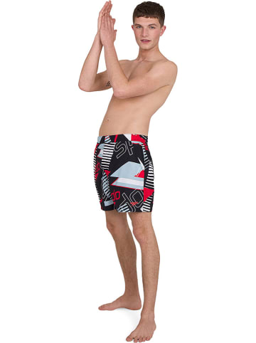 Speedo Zwemshort "Paradise" zwart/rood