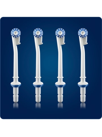 Oral-B 4er-Set: Aufsteckdüsen "OxyJet Ersatzdüsen" in Weiß