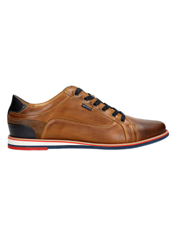 Wojas Leder-Schnürschuhe in Hellbraun