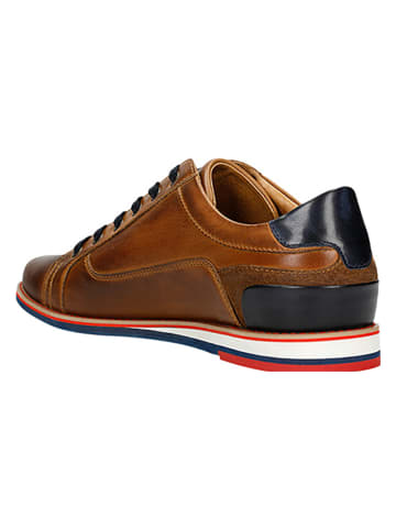 Wojas Leder-Schnürschuhe in Hellbraun