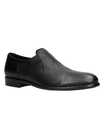 Wojas Leren mocassins zwart