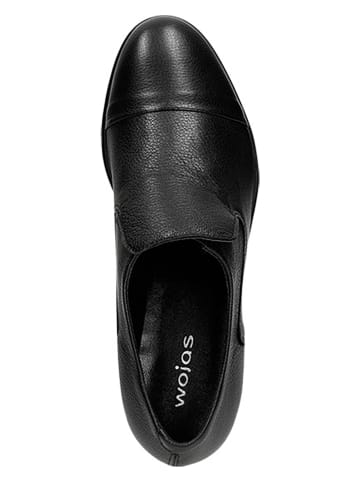 Wojas Leren mocassins zwart