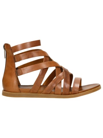 Wojas Leren sandalen lichtbruin
