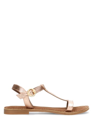 Mexx Leder-Sandalen "Gabiano" in Roségold