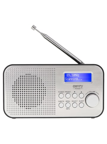 Adler DAB/ FM-radio chroomkleurig - (B)44 x (H)17 x (D)11 cm