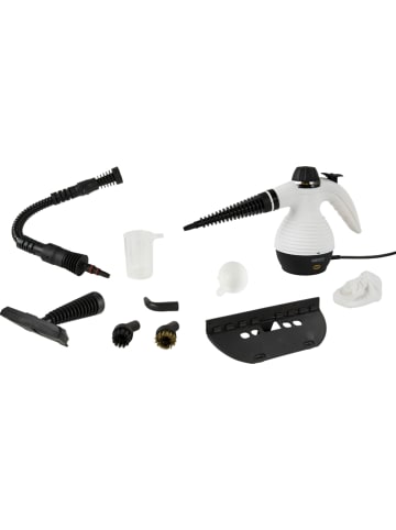 camry Stoomreiniger wit/zwart - (B)18 x (H)26 x (D)25 cm