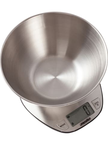 mesko Edelstahl-Küchenwaage - (B)21,5 x (H)11 x (T)22 cm