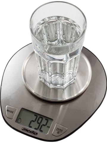 mesko Edelstahl-Küchenwaage - (B)21,5 x (H)11 x (T)22 cm