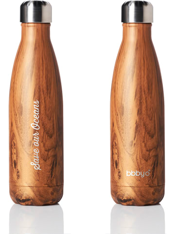 Bbbyo* Butelka "Future" w kolorze jasnobrązowym - 500 ml
