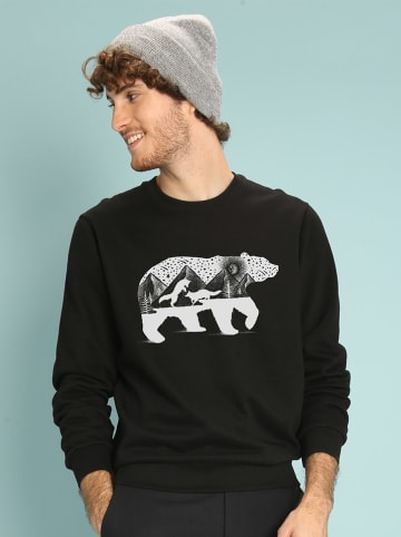 WOOOP Sweatshirt "Bear Foxes" zwart
