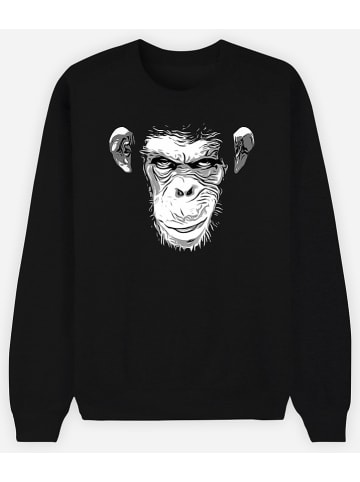 WOOOP Sweatshirt "Evil Monkey" in Schwarz