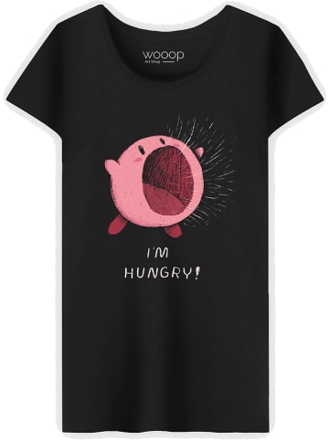 WOOOP Shirt "I'm Hungry" in Schwarz