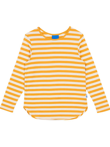 finkid Longsleeve "Merisilli" in Gelb/ Weiß