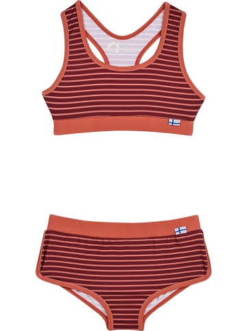 finkid Bikini "Luoto" w kolorze pomarańczowo-bordowym