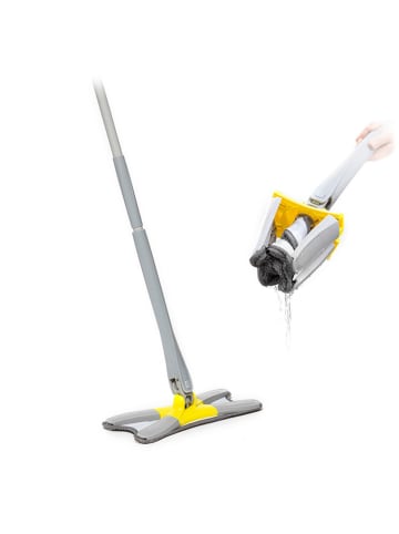 InnovaGoods Mop w kolorze szaro-żółtym - 38 x 142 x 18 cm