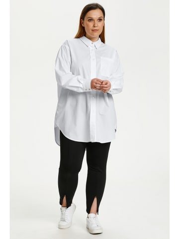 KAFFE curve Tunika "Lone" in Weiß