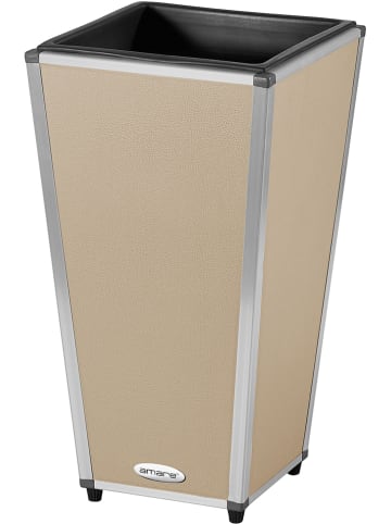 AMARE Plantenbak beige - (B)28 x (H)51 x (D)28 cm