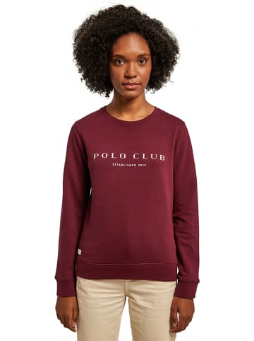 Polo Club Sweatshirt in Bordeaux