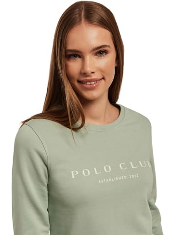 Polo Club Sweatshirt in Hellgrün