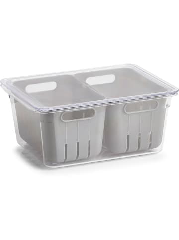 Zeller Kühlschrank-Box in Grau - (B)22,5 x (H)10 x (T)17,5 cm