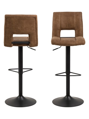 Actona 2er-Set: Barhocker "Sylvia" in Hellbraun - (B)41,5 x (H)115 x (T)52 cm