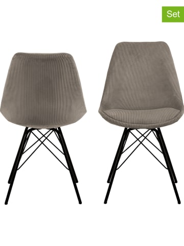 AC Design Krzesła (2 szt.) "Eris" w kolorze beżowym - 48,5 x 85,5 x 54 cm