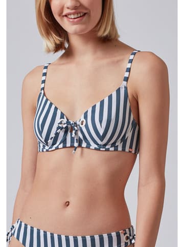 Skiny Bikinitop donkerblauw/wit