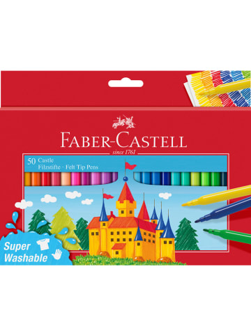 Faber-Castell Flamastry (50 szt.) "Castle"