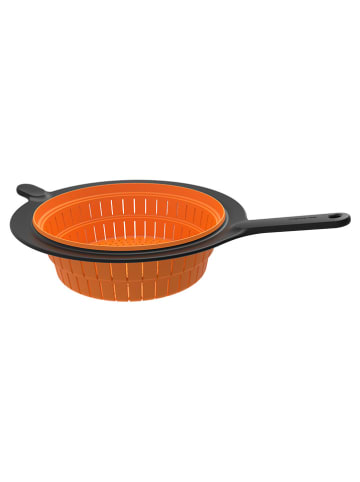 Fiskars Sieb ''FunctionalForm'' in Schwarz/ Orange - Ø 20,7 cm