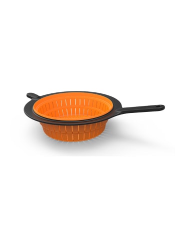 Fiskars Sieb ''FunctionalForm'' in Schwarz/ Orange - Ø 20,7 cm