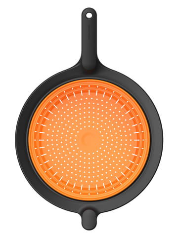 Fiskars Sieb ''FunctionalForm'' in Schwarz/ Orange - Ø 20,7 cm