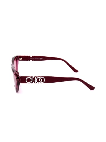 Jimmy Choo Damskie okulary przeciwsłoneczne w kolorze fioletowo-bordowo-różowym
