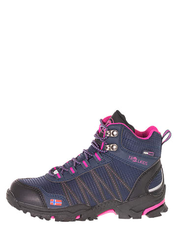 Trollkids Wanderschuhe "Trolltunga Hiker Mid" in Dunkelblau