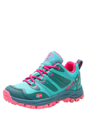 Trollkids Trekkingschoenen "Rondane Hiker Low" turquoise/lichtroze