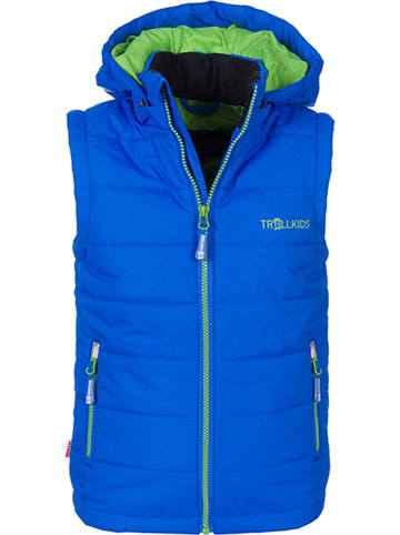 Trollkids Functionele bodywarmer "Narvik" blauw/groen