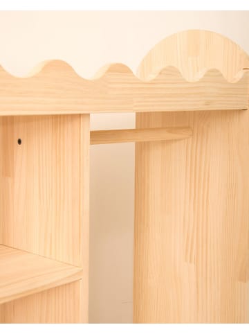 Folkifreckles Kleiderschrank in Natur - (B)75 x (H)100 x (T)30 cm