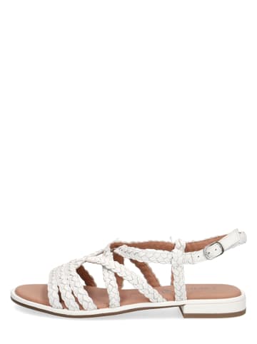 Caprice Leder-Sandalen "Monaco" in Weiß