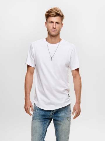 ONLY & SONS Koszulki (3 szt.) "Matt" w kolorze białym