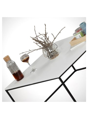 Evila Salontafel "Poly" wit - (B)75 x (H)43 x (D)75 cm