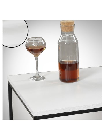 Evila Salontafel "Poly" wit - (B)75 x (H)43 x (D)75 cm